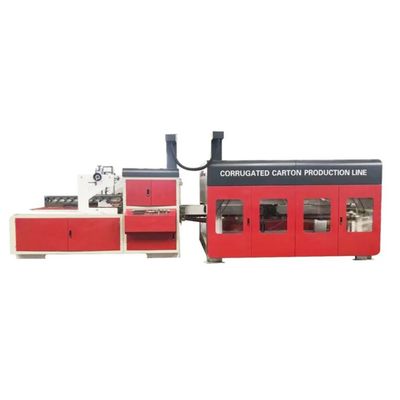 Μηχανή κυματοειδούς κουτιού 12 mm με Flexo Printer Slotter Die Cutter Folder Gluer Inline