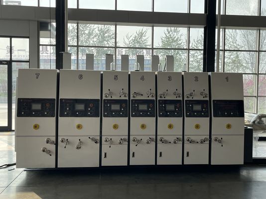 Μηχανή κοπής 40000 KG Τυπογραφική θήκη Τυπογραφικό κουτί Πρωτεύον συσκευαστή Τροφοδοτήρα Αυτοματοποιημένη 3χρωματική εκτυπωτική μηχανή