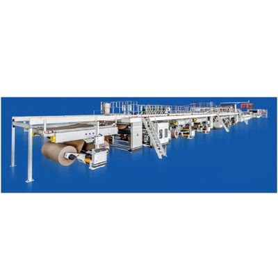 Μεγάλη ταχύτητα 120 m/min 3 5 7 Μηχανή κατασκευής κυματοειδών κιβωτίων για γραμμή παραγωγής