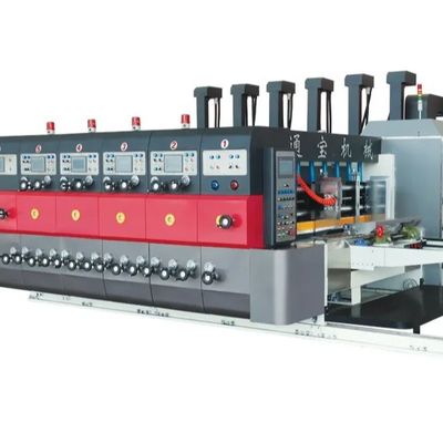 Αυτοματοποιημένο Flexo Slotter περιστροφικό κοπτήρα με νερό μελάνι εκτυπωτή και stripping stacker