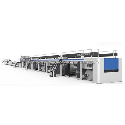 Μηχανήματα υψηλής ταχύτητας 380V για την παραγωγή κυματοειδών κουτιών από χαρτόνια