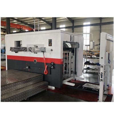 380V Flatbed Die Cutter Carton Box κυματοειδής ημιαυτόματη μηχανή κοπής με πετσέτα