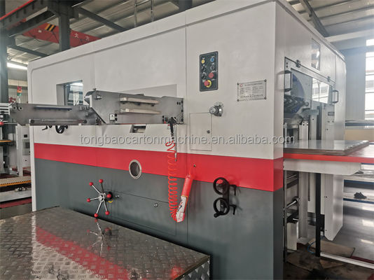 380V Flatbed Die Cutter Carton Box κυματοειδής ημιαυτόματη μηχανή κοπής με πετσέτα