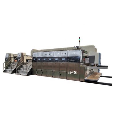 Υψηλής ευελιξίας Flexoprinter Slotter Rotary Die Cutter με Stacker 220V/380V/440V
