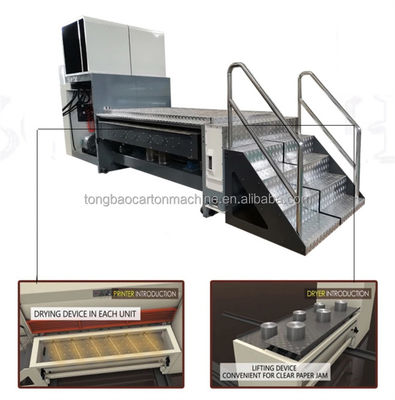 Υψηλής ευελιξίας Flexoprinter Slotter Rotary Die Cutter με Stacker 220V/380V/440V