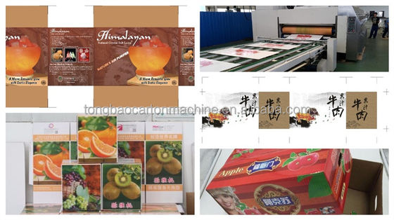40000 KG High Definition Flexo Printing Slotting Rotary Die Cutting Machine για κυματοειδές κουτί χαρτονιού