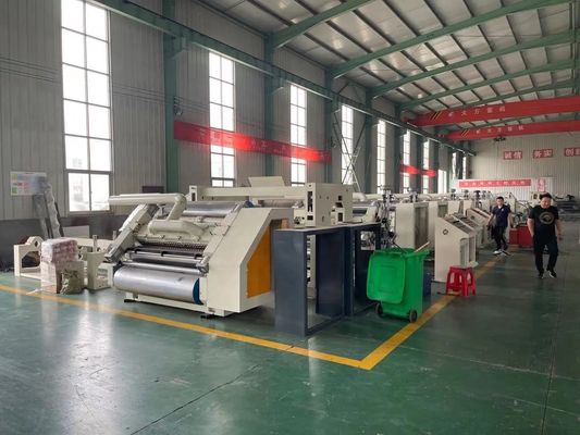 1400/1600/1800/2200 Ενιαία γραμμή παραγωγής κυματοειδούς χαρτονιού 2PLY