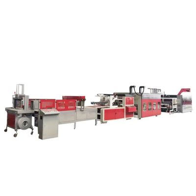 1200 mm Αυτοματοποιημένος εκτυπωτής Slotter Die Cutter με ταινία κόλλας Inline