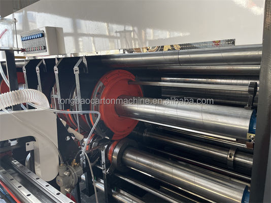 1200 mm Αυτοματοποιημένος εκτυπωτής Slotter Die Cutter με ταινία κόλλας Inline