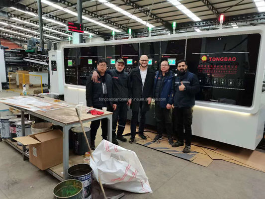 1200 mm Υψηλής Ταχύτητας Φλεξοτυπωτής Slotter Die Cutter Line Folder Gluer