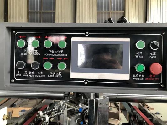 Σθεναρό ημιαυτοκίνητο χαρτόνια κουτί Stapler Stitcher Nailing Machine για κυματισμένα κουτιά