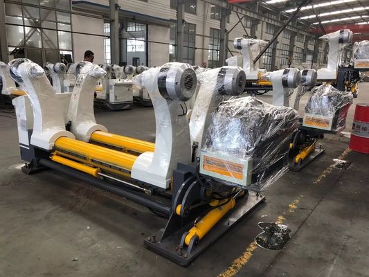 380V Υδραυλικός ανεξάρτητος άξονας χαρτοτριβάνι Roll Stand για κυματοειδές χαρτόνι γραμμή παραγωγής