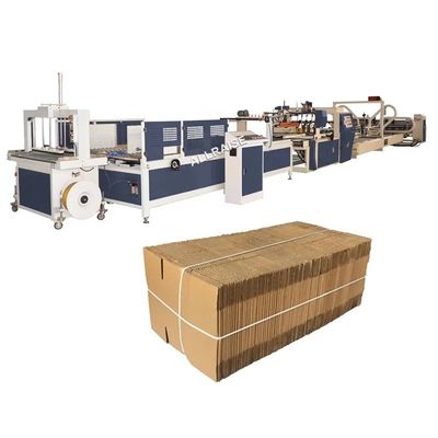 Πλαστικό υλικό συσκευασίας Full Auto Folder Gluer για ταχυδρομικά κυματοειδή χαρτόκουτα