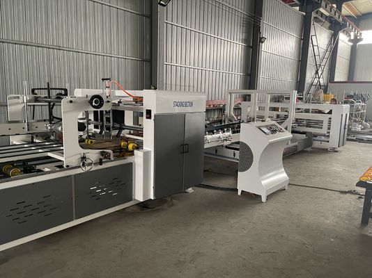 Πλαστικό υλικό συσκευασίας Full Auto Folder Gluer για ταχυδρομικά κυματοειδή χαρτόκουτα